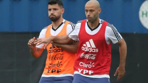 Agüero y Mascherano juntos en la Selección Argentina.