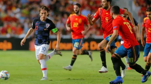 Croacia vs España por la UEFA Nations League.