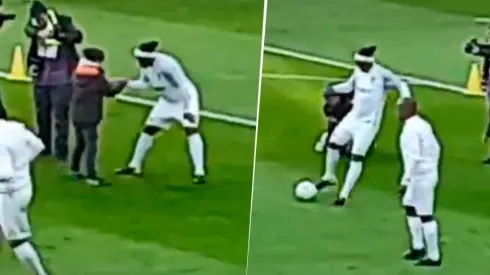 Saludar a un niño, tirar un lujo y levantar al público: Ronaldinho lo hizo todo en 10 segundos