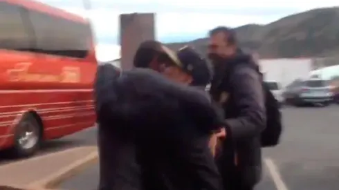 Diego y un emotivo abrazo.