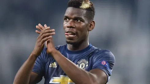Pogba en su último partido con el Manchester United.