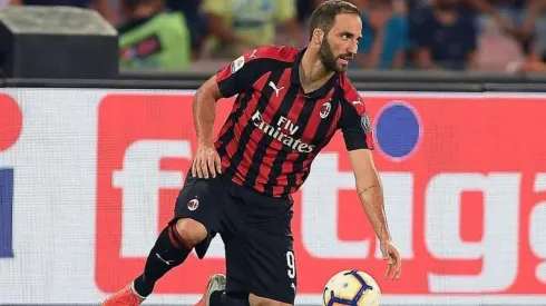 Gonzalo Higuaín en Milan.