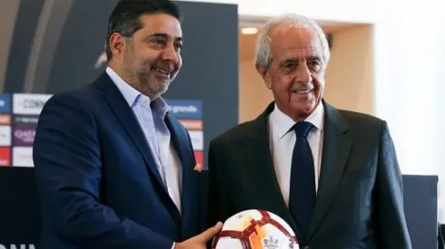 Daniel Angelici junto a Rodolfo D'Onofrio.