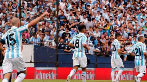 Racing vs Banfield por la Superliga.