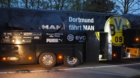 El autobús del Borussia Dortmund.