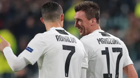 El festejo de Cristiano Ronaldo y Mario Mandzukic.