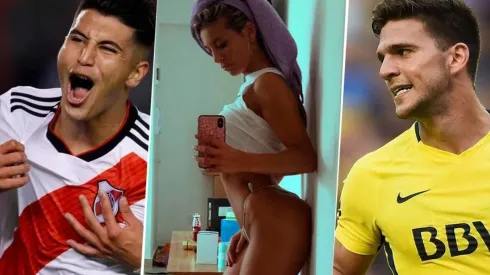 Sol Pérez junto a dos de sus "novios" más conocidos.