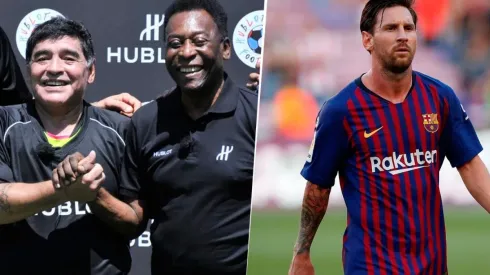 Con un palo para Messi, Pelé le tiró todos los elogios a Maradona