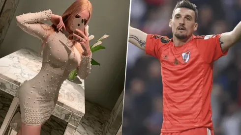 Foto de Franco Armani y su pareja.