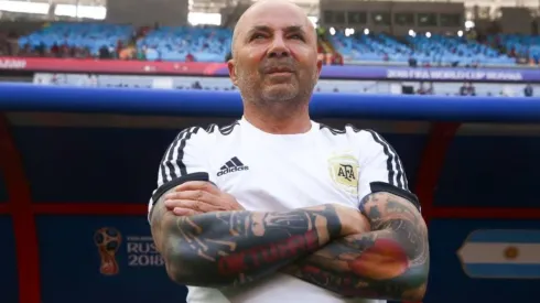 Sampaoli en el partido ante Francia.