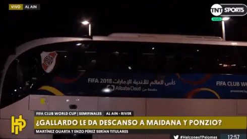 El insólito incidente que el micro de River padeció llegando al hotel