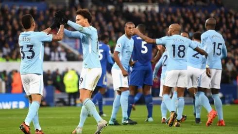 Leicester City vs Manchester City por la Carabao-EFL Cup 2018.