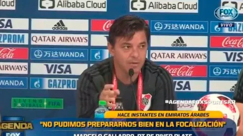 Gallardo en conferencia.