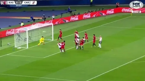 Foto captura del gol de Zuculini.