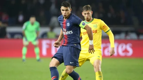 Thiago Silva en el duelo ante Nantes.