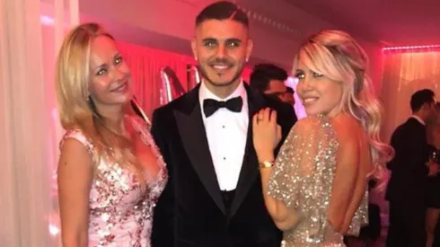 Foto de Mauro Icardi con Wanda Nara.