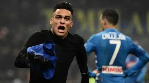 GRITALO, LAUTARO. Así se desahogó Martínez después del 1-0 para Inter ante Napoli.