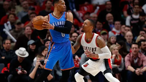 Russell Westbrook y Damian Lillard (Foto: Getty)