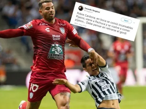 El hermano de Vangioni liquidó a Cardona en Twitter