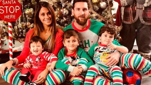 Anto, Leo y sus tres "diablitos".