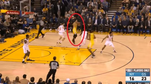 ¡Maestro! Robo y asistencia sin ver de Stephen Curry
