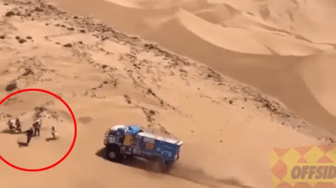 Video: camión en el Dakar pasó por arriba a un espectador