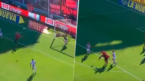 Pérez y una jugada que fue tendencia en las redes.