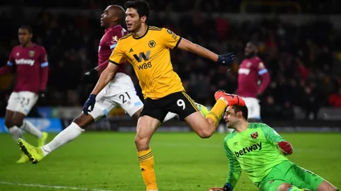 Foto de Raúl Jiménez, jugador del Wolverhampton.