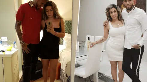 Foto de Pedro Gallese y su mujer.