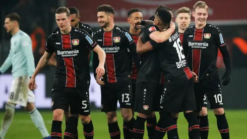 Foto de los jugadores del Leverkusen.