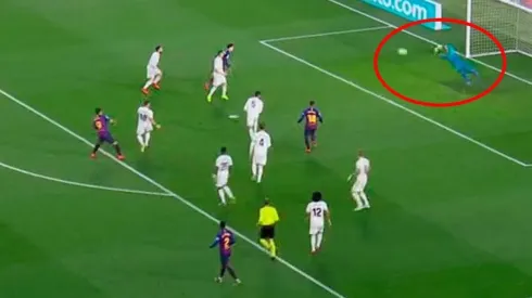 Keylor Navas salvó al Real Madrid con una volada espectacular tras un remate de Suárez