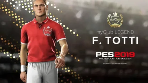 PES 2019: Il Capitano Francesco Totti regresa a My Club en el Data Pack 4.0