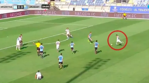 Golazo de Moreno para el 1 a 0.