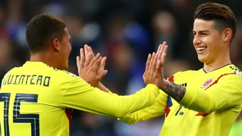 Quintero y James con la Selección Colombia