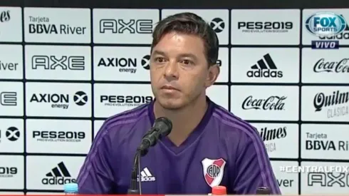 Gallardo en conferencia de prensa.