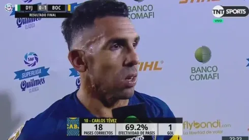 Carlos Tevez luego del partido.