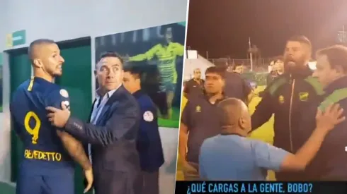 Insultos y miradas amenazantes: Benedetto se cruzó feo con un auxiliar de Defensa y Justicia