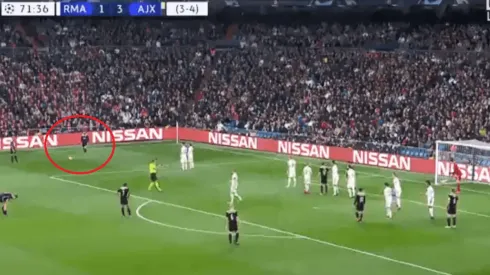 Es una locura: el infernal gol de tiro libre del Ajax para sentenciar al Real Madrid