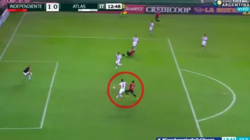 Cecilio Domínguez llegó como 9, anticipó e Independiente ya le gana a Atlas