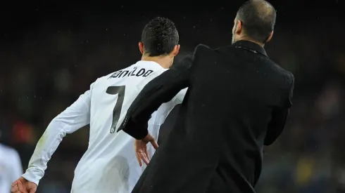 Cristiano empujó a Guardiola en un Madrid - Barcelona. ¿Se reunen?