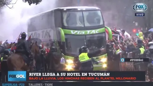 Así llegó River a Tucumán.
