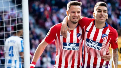 Correa y Saúl, dos de los artífices de la victoria.