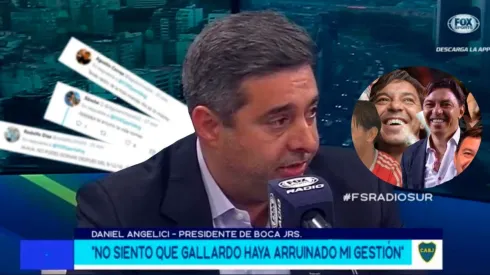 Angelici en Fox Sports: "No siento que Gallardo haya arruinado mi gestión"