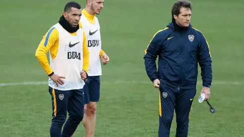 Guillermo y Tevez, cuando aún se llevaban bien.