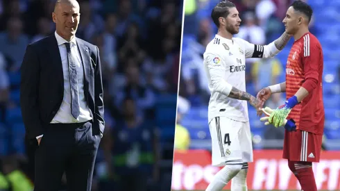 Foto de Zidane con Keylor Navas.