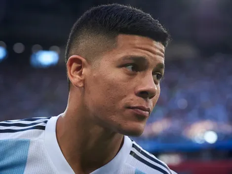 En casa: Marcos Rojo volvió a Estudiantes, aunque solo de visita