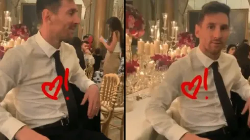 Antonella lo estaba filmando a Messi distraído, él se dio cuenta y le puso la cara más de enamorado del mundo
