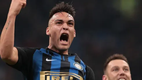 El que faltaba: así festejó Lautaro Martínez el título de Racing