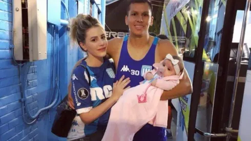 Leonardo Sigali y su familia.