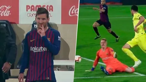 Al minuto de entrar Messi, Villarreal anotó y le remontó al Barcelona